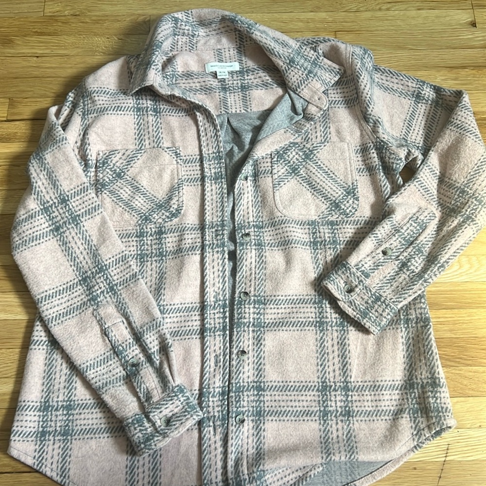 Plaid button down shirt. Super soft